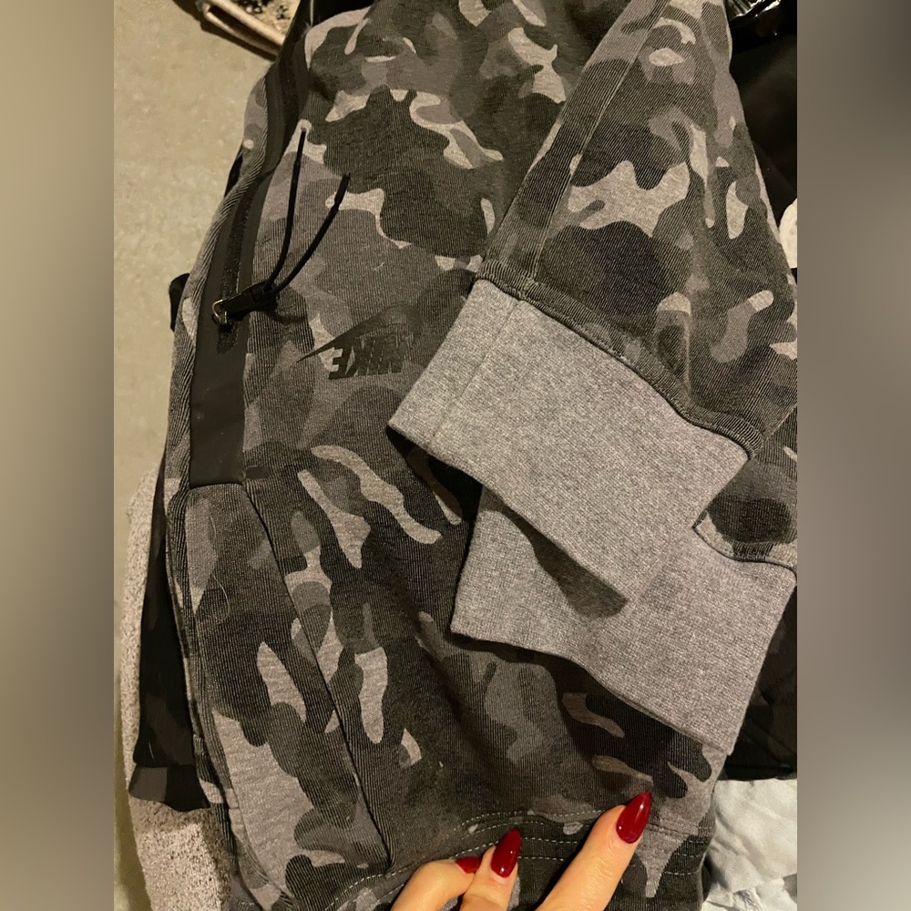 Nike Gray Camouflage Hoodie
